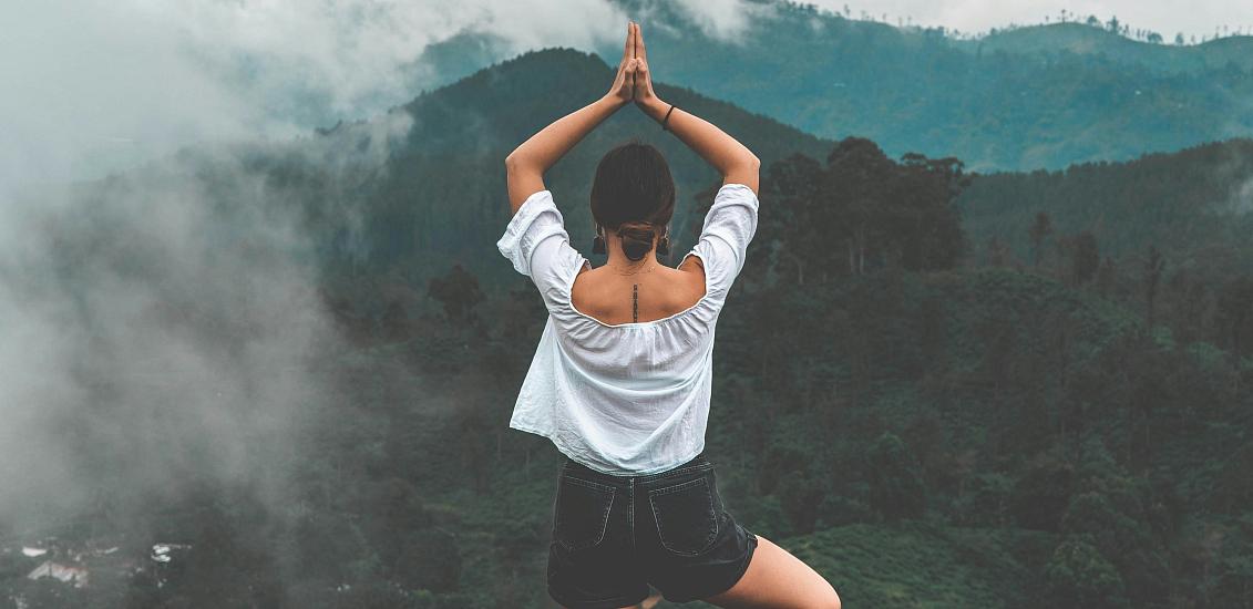 Yoga en el jardín