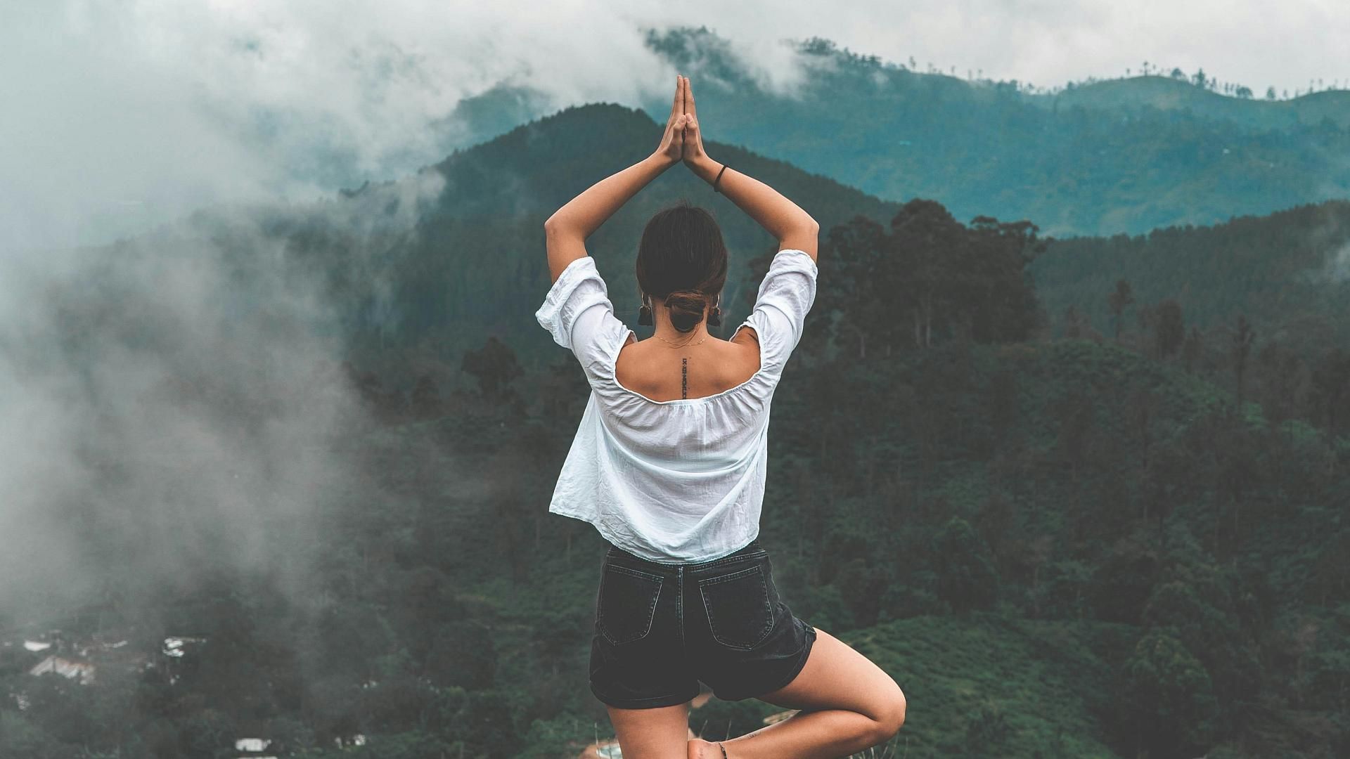 Yoga en el jardín