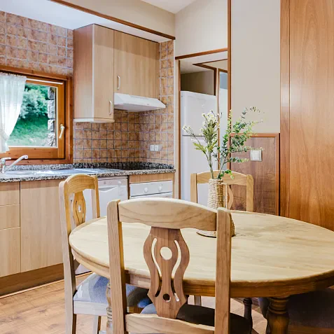 Apartament rústic vistes jardí