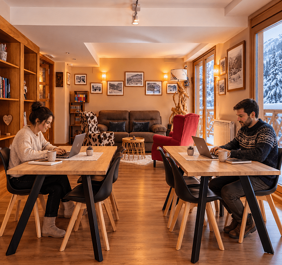 Connecta't amb comoditat a tot l'establiment